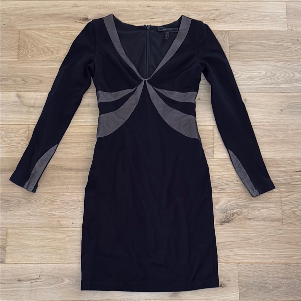 Elegant Black and Gray Dress